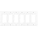 ENERLITES Decorator Light Switch or Receptacle Outlet Wall Plate, Mid-Size 6-Gang 4.88
