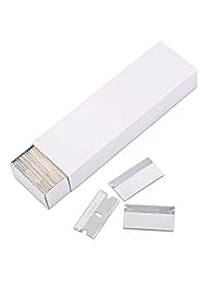 ehdis 100 unidades individuales Edge Seguridad de Acero Inoxidable Cuchillas de afeitar para rasqueta Desguace Herramientas de corte quitar Universal Compatible