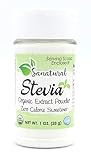 Sanatural Stevia Powder, Zero Calorie Sweetener, Organic Sweet Stevia Leaf Extract, 1 oz