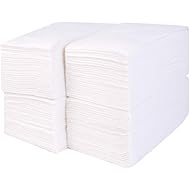 Gmark Linen-Feel Guest Towels â€“ Premium Cloth-Like Paper Hand Napkins, Disposable White Guest Towel (200 Pack) for Kitchen, Bathroom, Weddings or Events GM1059