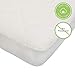 Organic, Waterproof Baby Crib Mattress Protector Pad. No Polyester or Vinyl. Quilted, Breathable. Responsibly-Made with 100% GOTS-Certified Organic Cotton. by Sonsi.