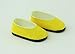 American Fashion World 3 Pack of Slip On Shoes: White, Yellow, and Lime| Fits 14