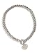 GUESS Factory Women's Silver-Tone Rhinestone Heart Necklace