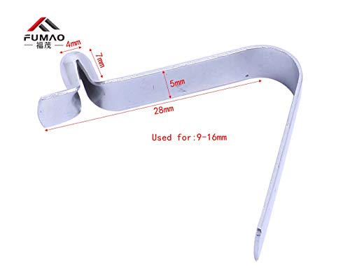 image for FUMAO Manufacture Supply 10Pcs zinc Plated Spring Steel Clips Used for