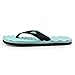 PR SOLES Running Recovery Flip Flops | Sandals for Men and Women | Black/Aqua US Womens 6.5-7.5 X-Small