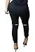 Women's 1PC Trendy Jumpsuit Sleeveless Broken Hole Waisted Club Long Romper Outfit, Medium, Black