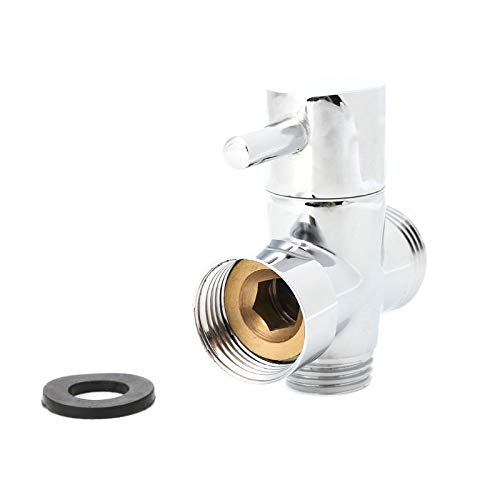 3/4" Brass Shower Arm Diverter Valve Bathroom Universal Shower System Chrome 2 Way #Sep.08 - Thumbnail 5