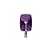 Command 17067CLR-VES Purple Purely Small Wire, 3 Hooks, 4 Clear Strips/Pack