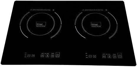 True Induction TI-2B Counter Inset Double Burner Induction Cooktop, 120V, Black
