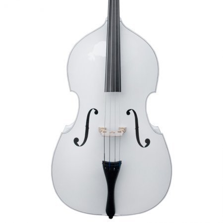 Cecilio CDB-W Size 3/4 White Upright Double Bass w/Adjustable Bridge