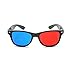 NiceWave Blue and Red 3D Eyeglasses Cyan Anaglyph Simple Style 3D Glasses Extra Upgrade Style to Fit Over Prescription Glasses for Movies Games