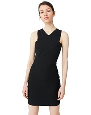 Mango Women's Wrap Neckline Dress
