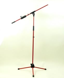 Q-Mic Primary Colors Red Mic Stand: Amazon.co.uk: Musical Instruments