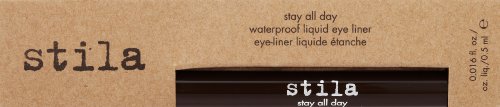 stila Stay All Day Waterproof Liquid Eye Liner, Dark Brown (Rich Chocolate)