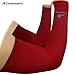 CompressionZ Sports Compression Arm Sleeves for Men & Women | Basketball Volleyball Baseball Football Golf UV Protection & Elbow Pain Relief Maroon: 2 Pack, Medium