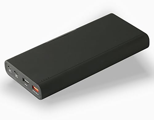 20000mAh Quick Charge 3.0 Type C / USB C 5V/3A input &amp; output High-Capacity Power Bank Portable Charger External Battery Pack for iPhone, iPad, Samsung, Google Android Phones and more