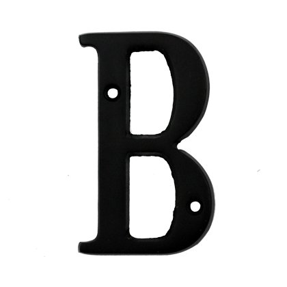 Bolton Hardware Letter 3 Inch Solid Brass Dark Oil Rubbed Bronze Finish House Letter Raised 3/16
