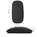 Bluetooth Mouse Rechargeable Wireless Mouse for Notebook,Bluetooth Wireless Mouse for Laptop Bluetooth Mouse for PC Black (Black)thumb 2