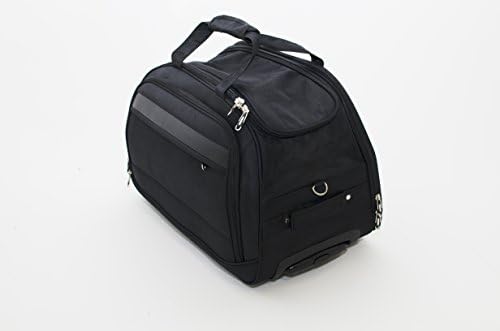 Business Laptop Computer Travel Bag Case Wheeled Luggage Briefcase (Black)