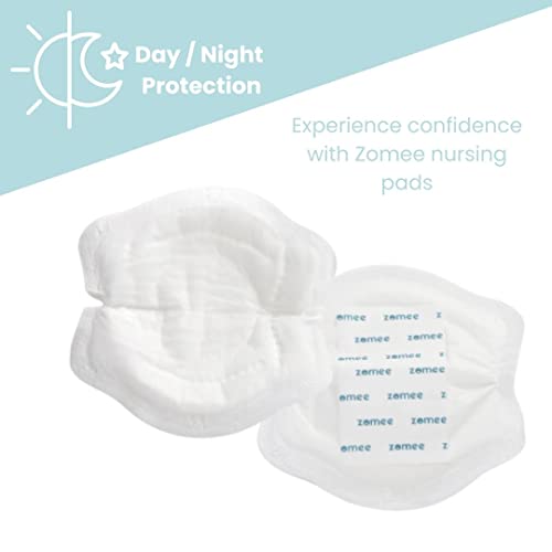 Zomee Nursing Pads, 100 Count Disposable Nursing Pads for Breastfeeding