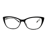 Clear Lens Glasses With Bifocal Reading Lens Womens Rectangular Cateye