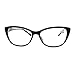 Clear Lens Glasses With Bifocal Reading Lens Womens Rectangular Cateye