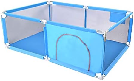 Baby Playpen Extra Large, Portable Safety Kids Playpen for Infants And Babies, Foldable and Compact Best 6-Panel Baby Playard for Indoor and Outdoor, 128x190cm (Color : Blue)