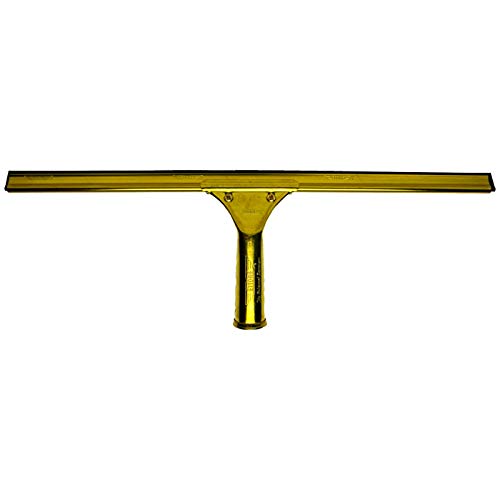 Ettore 10018 Solid Brass Window Squeegee, 18Inch , Yellow Pricepulse