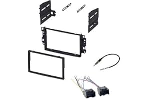 Double Din Car Stereo Kit, Wire Harness, Antenna Adapter -Made for 2007-2009 Pontiac G3 Sedan only and Made for 2007-2011 Che
