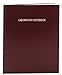 BookFactory Lab Notebook - 96 Pages (.25'' Grid Format), 8 7/8'' x 11 1/4'', Burgundy Cover, Section Sewn Hardbound Laboratory Notebook (Made in USA)