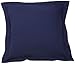 FRESH IDEAS Poplin Tailored Pillow Sham, Euro, 26x26 inches, Navy