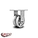 V Groove Semi Steel Cast Iron Rigid Top Plate Heavy Duty Caster with 4 Inch Wheel – 800 lbs. Capacity/Caster - Service Caster Brand
