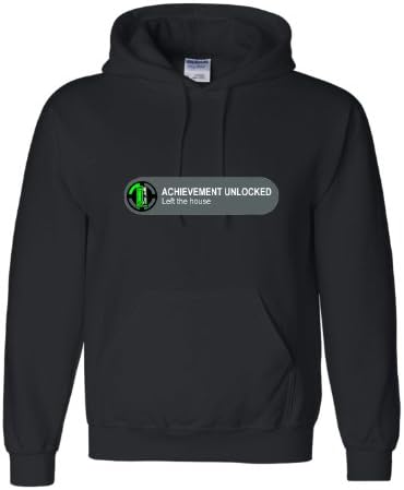 Adult Achievement Unlocked Left The House Funny Gamers Sweatshirt Hoodie
