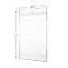 TWING Premium Acrylic Wall Mount Display Sign Holder with ADHESIVE Ad Frame 8.5x11 inches 6PC PACK