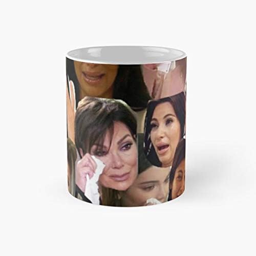 Kendall Jenner Kylie Khloe Kourtney Caitlyn Kardashian Youtube Trisha Paytas Kris Kim Funny Meme Crying Bruce Tv Famous Collage 110z Mugs