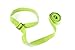 Gradient Fitness Yoga Strap, Friction-Less Easy-Feed Buckle, Yoga Straps for Stretching, Super Soft Cotton/Polyester Blend Webbing, Yoga band, Free eGuide. (8 Feet) Green