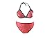 Haian Plastic Bra in Triangle Style Bikini Set (Large, Red)