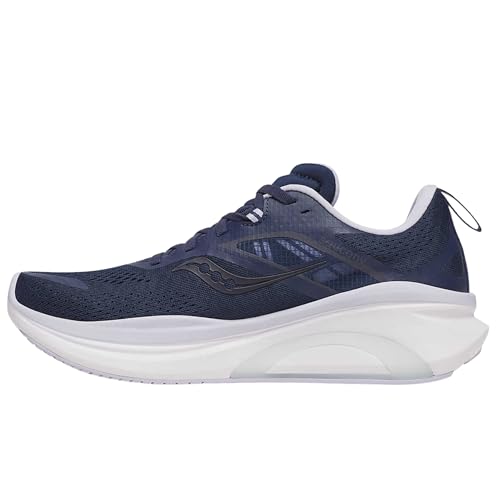 Saucony Women's Omni 22 Sneaker, Navy/Aster, 5.5