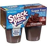 Snack Pack Sugar Free Chocolate Pudding 4-3.25oz Cups (2-packs) 8 Cups