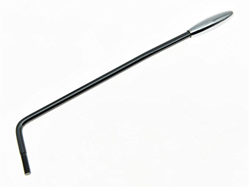 KAISH 5mm ST Strat Guitar Tremolo Trem Arm Whammy Bar Black Nickel with Chrome Tip