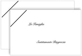 100 Biglietti Con Busta Per Ringraziamento Lutto Formato 9 Amazon It Cancelleria E Prodotti Per Ufficio