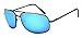 Cali Sun Polar Sunglasses | Polar Sunglasses for Men | Polar Sunglasses for women | Unisex Polarized Sunglasses | Sunglasses Case | (Black Frame, Blue Tint)