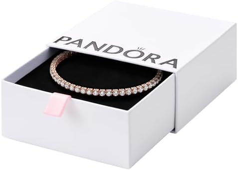 Amazon.com: PANDORA Sparkling Tennis Bracelet - Sterling Silver