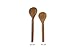 Viable Creations Handcrafted Bamboo Wooden Spoons with Cotton Muslin Bag - Set of 5