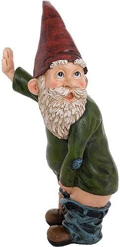 15cm Garden Gnome Ornament, Funny Peeing Gnome Naughty Garden Gnome for Lawn Ornaments, Indoor or Outdoor Decorations