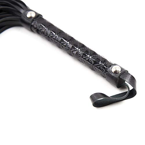 STTQYB Horse Riding Crop,Soft Faux Leather Harness Handle Whip Teaching Training Tool Costume Accessories (B) - Thumbnail 5
