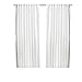 Ikea Thin Curtains, 1 Pair, White