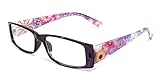 Calabria 4958 Womens Designer Reading Glasses with Floral Designs