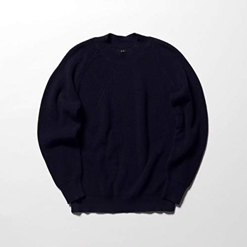 Amazon ノーリーズ メンズ Nolley S Batoner バトナー アイコンクルーネックプルオーバーニット Bn 19sm 001 ネイビー S セーター 通販
