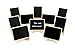 10 Pack Mini Chalkboards Signs with Easel Stand, Small Rectangle Chalkboards Blackboard, Wood Place Cards for Weddings, Birthday Parties, Message Board Signs and Event Decoration primary